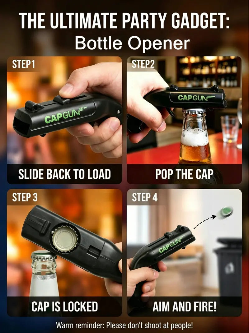 Spring Mechanism Bottle Cap Opener