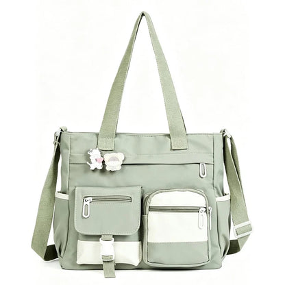 ✨Large Capacity Multi-Pocket Canvas Tote Bag