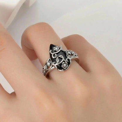 💎Bohemian Vintage Floral Vine Ring