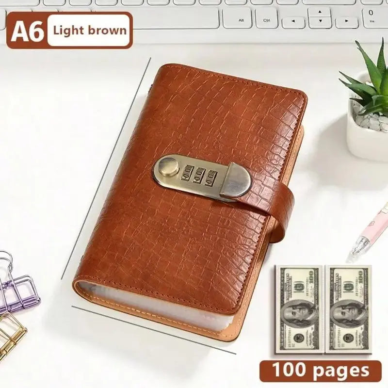 Lockable Savings Notebook