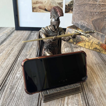 💯  🔥Greece commander statue desk decoration pen holder（15*10*6CM）
