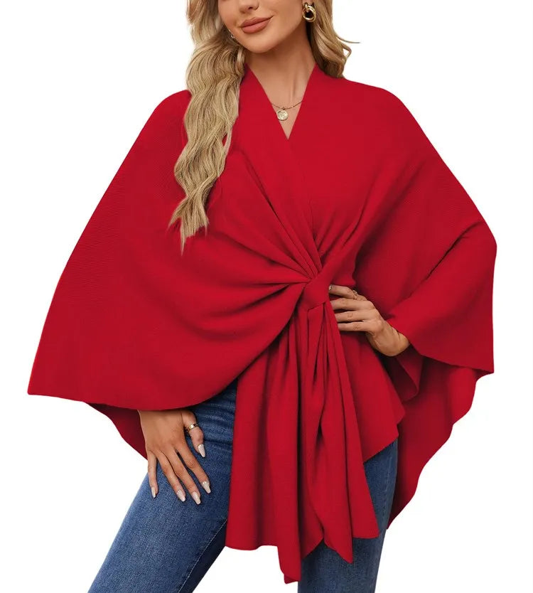 🔥Elegant Shawl Wraps Soft Open Front Poncho Shawl Wraps
