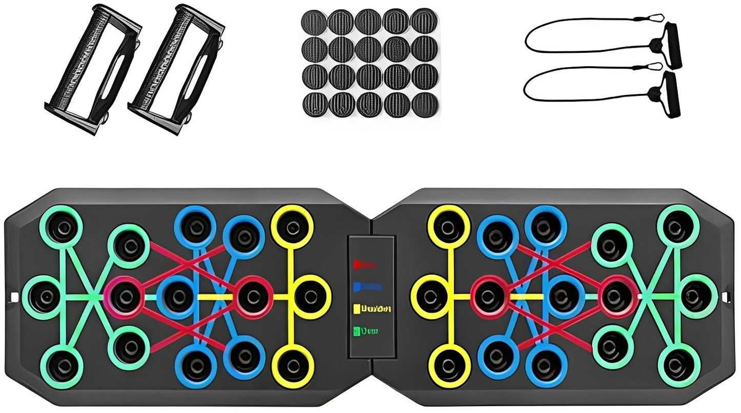 🔥Enhanced Push-up Board Fitness Kit with 30 Holes-Portable Home Exercise Equipment