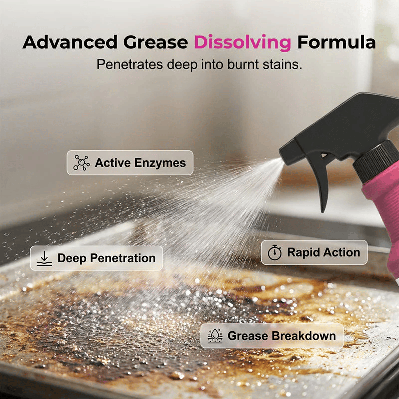 🔥 Non-Toxic Grill Cleaner - No Scrubbing, Cuts Grease In Seconds💧