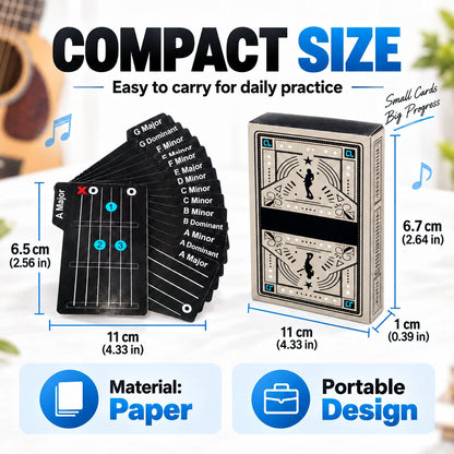 🎉🎸✨ Guitar Chord Cards — Learn Chords Faster & Master Your Guitar Skills Easier!