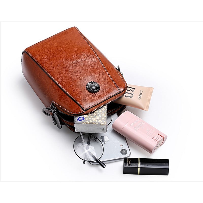 📢📢50% OFF !! 🔥 Women's soft leather mobile phone bag messenger bag