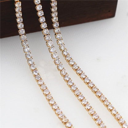 Crystal tennis necklace