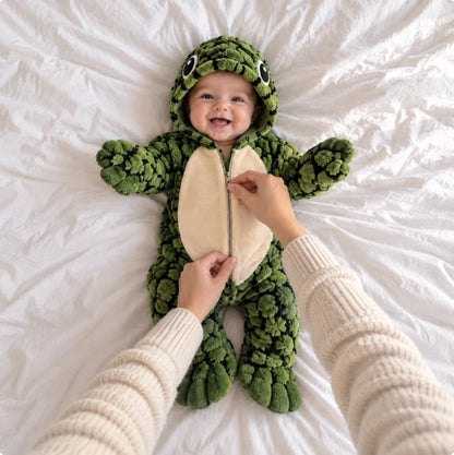 Little Turtle - Plush Baby Onesie