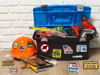 🔥2026 Summer Sale - 55Pcs Blue Collar Funny Stickers 👷‍♂️