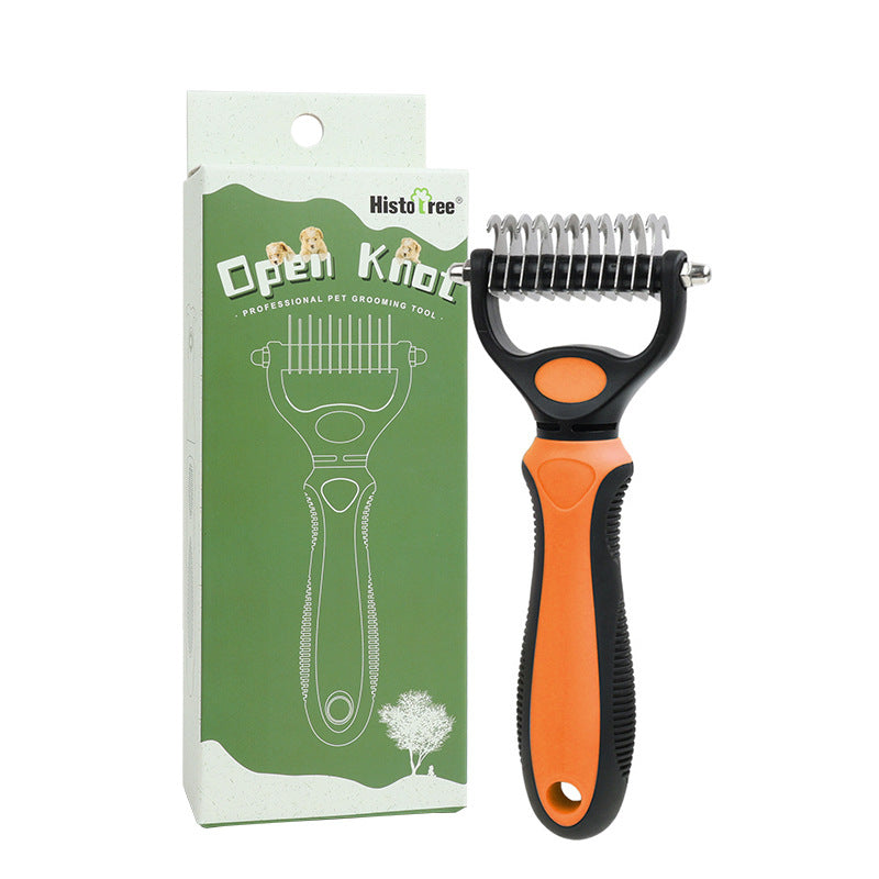 ⏰🔥 Professional Pet Shedding Comb – Effectively Removes Loose Hair 🐾✅