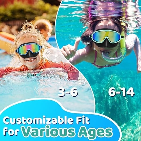 🏊‍♀️Último día, 2x1 en la compra de gafas de natación HD infantiles con marco grande, impermeables y antivaho.🏊‍♀️