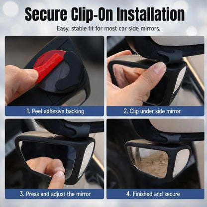 🎉🚗 360° Blind Spot Wide-Angle Rearview Mirror