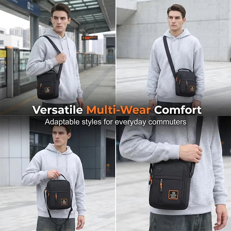 🎉 2026 Sale — Over 34200 Sold! 📢Men's Lightweight Oxford Shoulder Crossbody Bag｜Water-resistant Multi-Pocket Commuter Sling Bag ✨