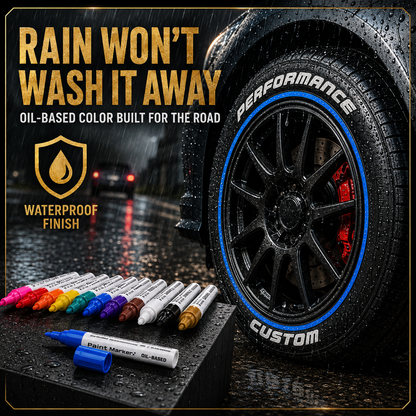 🔥Limited Time Promotion 50% OFF🔥Oil-Based Waterproof Tire Marker Pen（12-pack）