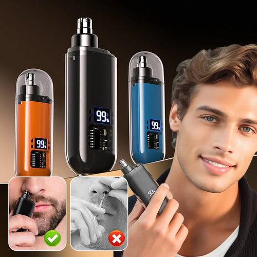 👃 Recortador Eléctrico Inteligente de Vello Nasal | Aseo sin dolor y Diseño impermeable | El regalo perfecto para el cuidado personal 🎄✨