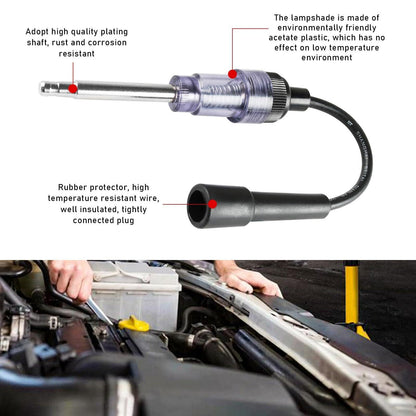Inline Spark Plug Tester – Engine Ignition Diagnostic Tool for Cars, Motorcycles & Lawn Mowers 🚗⚡