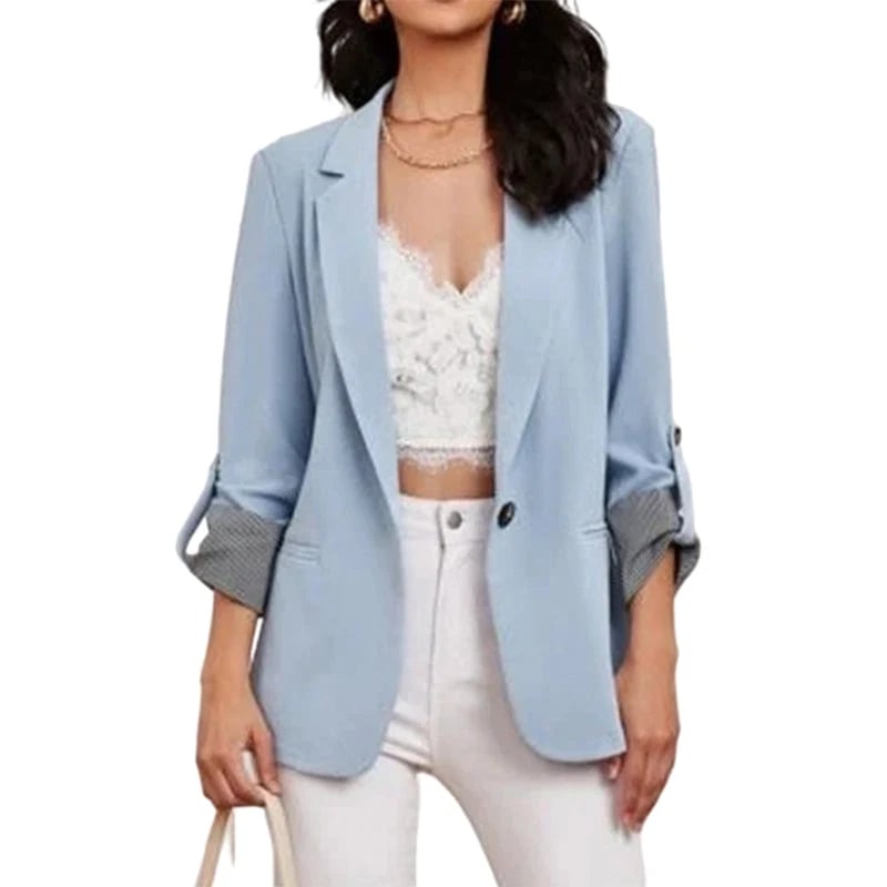 ☀️🧥New Arrivals - Sleek Cardigan Blazer – Soft Drape & Versatile Styling from Office to Evening