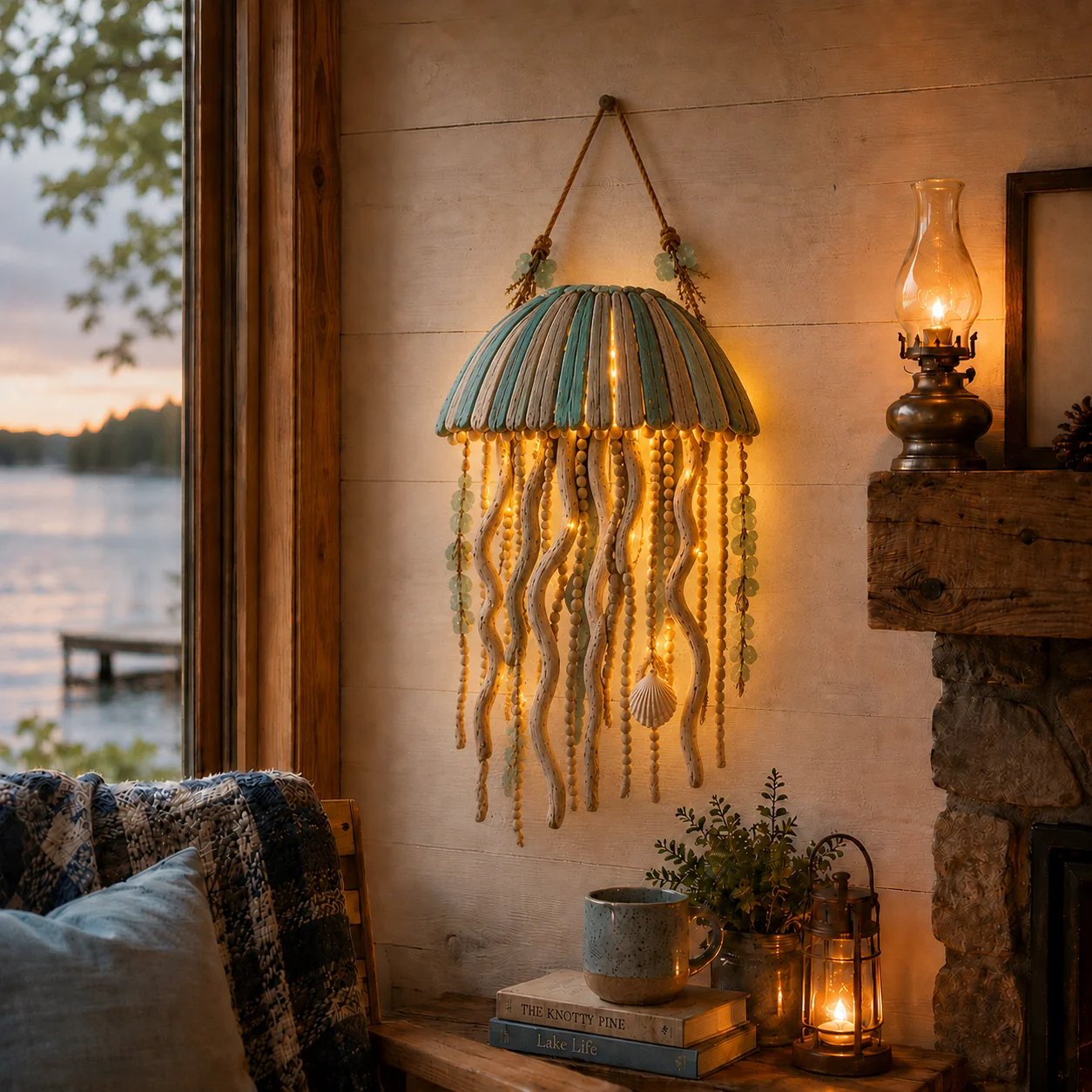 Handcrafted LED Coastal Fish Wall Art