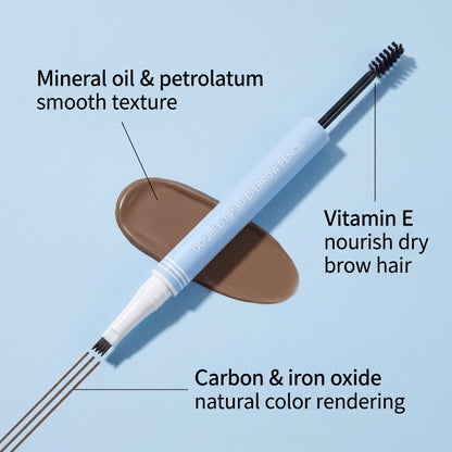 💕Buy 1 Get 1 Free🎁✨Dual-Ended 3D Eyebrow Pencil 2 in 1Dual-Ended Eyebrow Pencil
