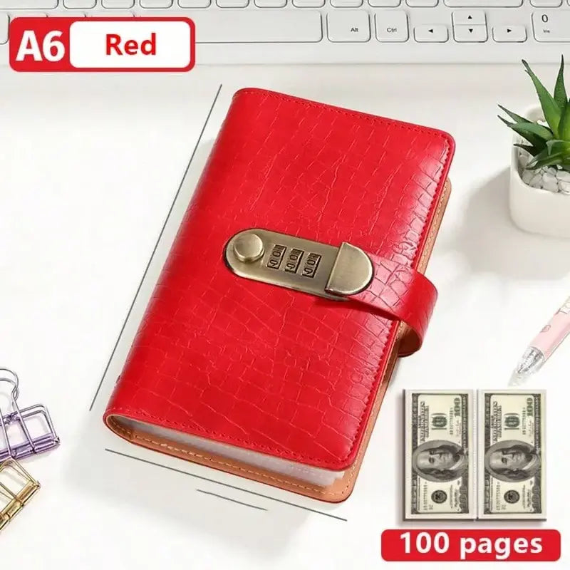 Lockable Savings Notebook