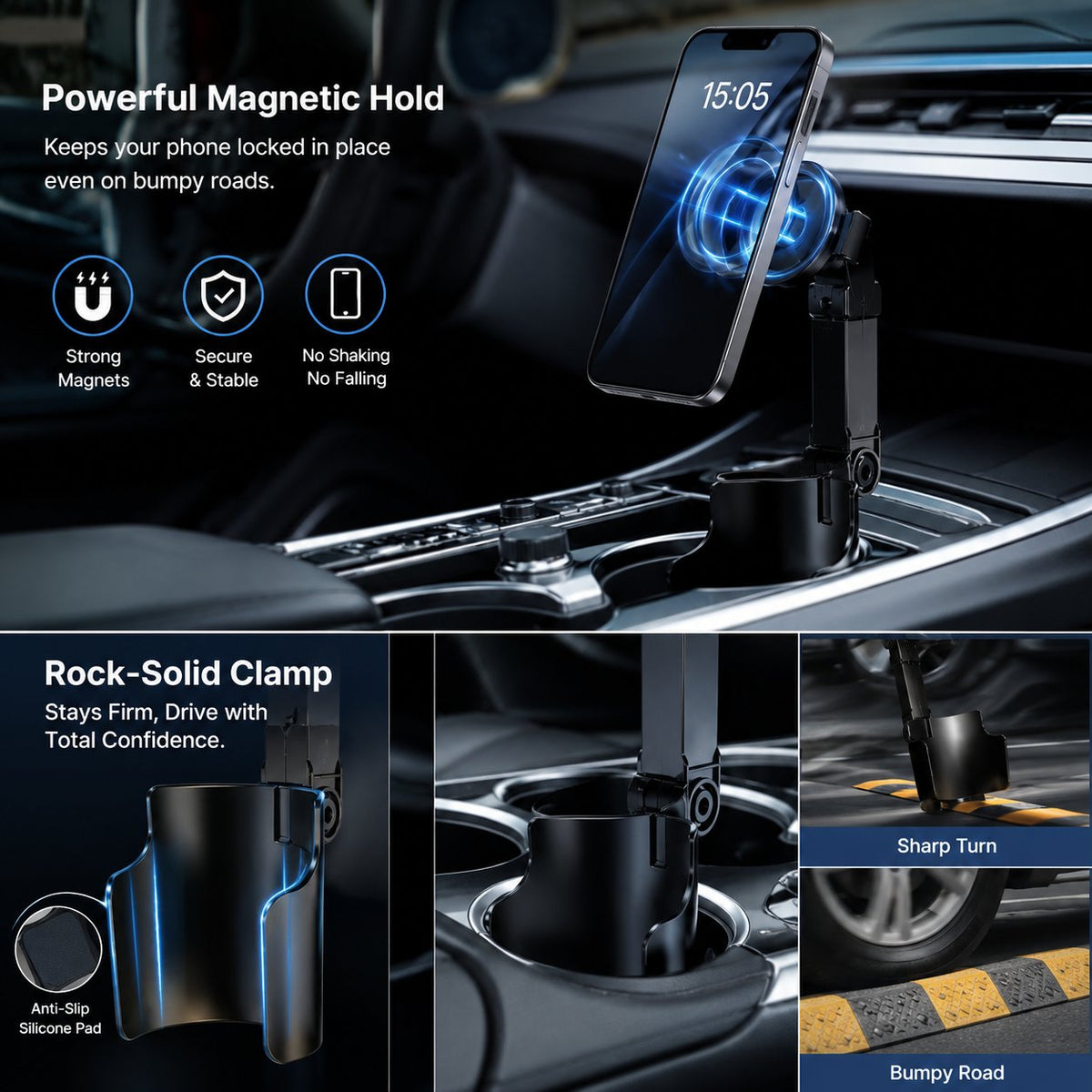 48% off | 🔥Car cup holder and phone holder
