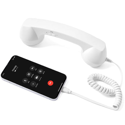 ☎️ Auricular de teléfono retro con interfaz tipo C 📞
