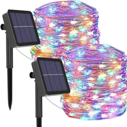 Solar Outdoor String Lights with 8 Modes