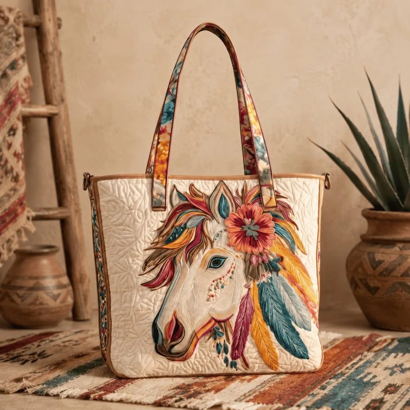 🔥HOT SALE🔥Handmade Native American Quilted Tote Bag👝