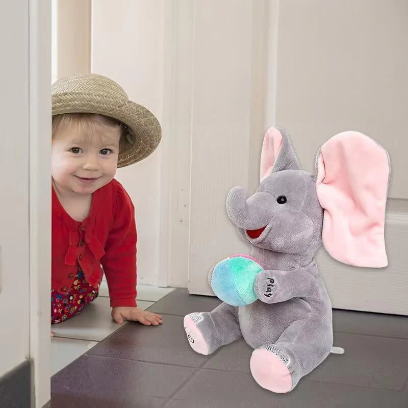💯Cute Hide And Seek Elephant Plush Doll