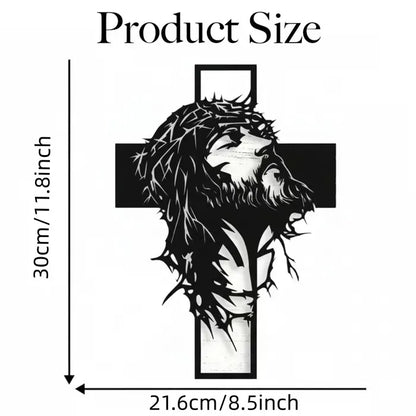 🔥🔥Jesus Cross Iron Sign Christ Wall Art Decor✝️🖼️ Elevate Your Space with Spiritual Elegance 🙌✨