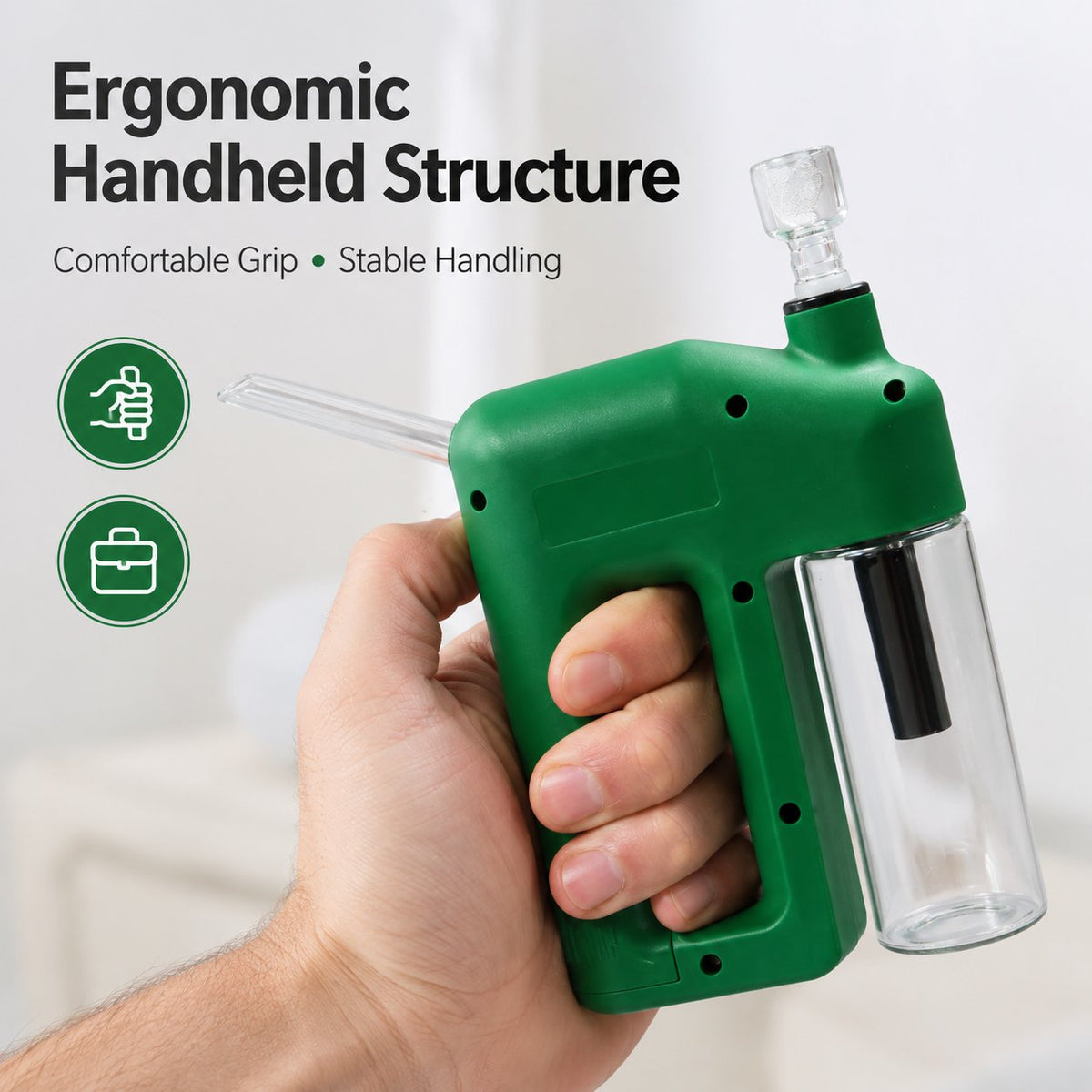 ✨ Portable Handheld Electric Filtration Device | Compact Glass Chamber Design with Electric-Assisted Operation & 6 Color Options