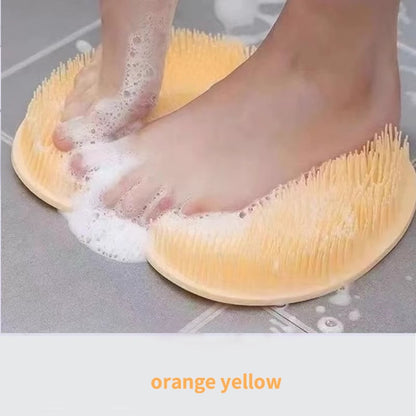 Alfombrilla de silicona para frotar pies en la ducha