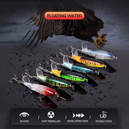 🦈 Elite Surface Predator: Multi-Jointed 360° Rotating Tail Lure