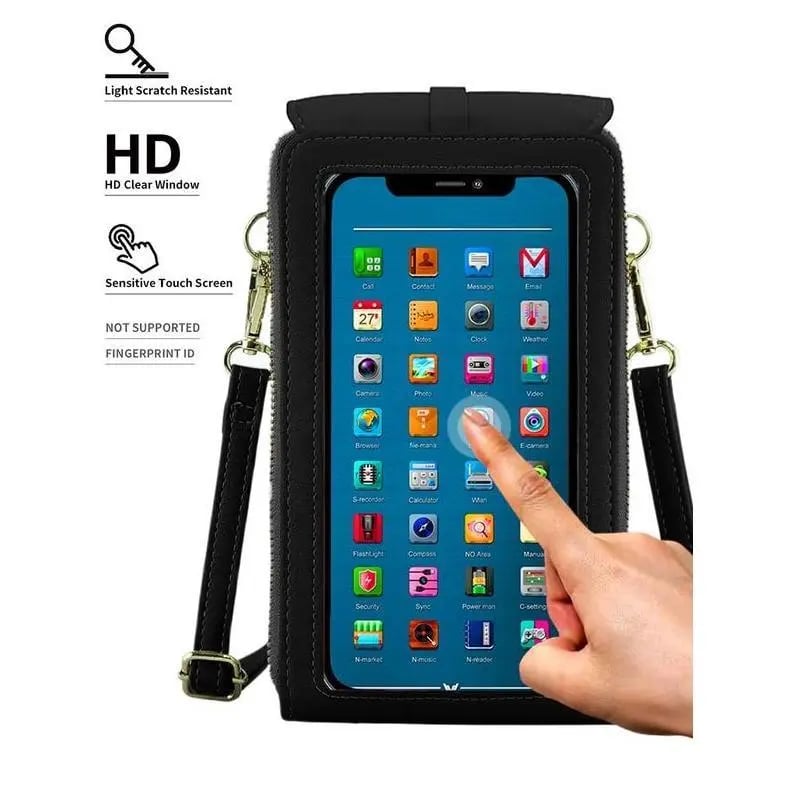 🏆HOT SALE 👜📱 Simple and elegant women's touchscreen crossbody phone wallet