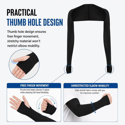 ❄️Finger-hole UV-protective cooling sleeves