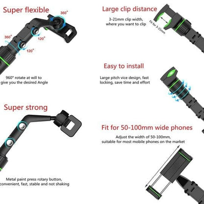 🔥Multifunctional Rearview Mirror Phone Holder