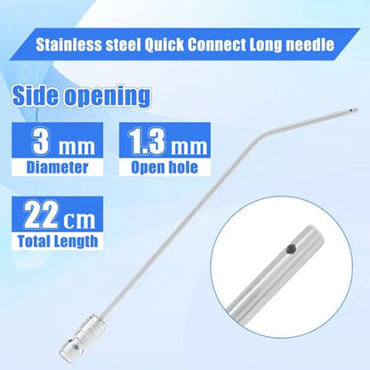 Heavy Duty Hose High-Pressure Washer Spray Nozzle Kit for Drum Washing Machine & AC 4 Pack Straight/Side Spray Nozzles 7cm & 22.5cm 40° Tips 1-2GPM
