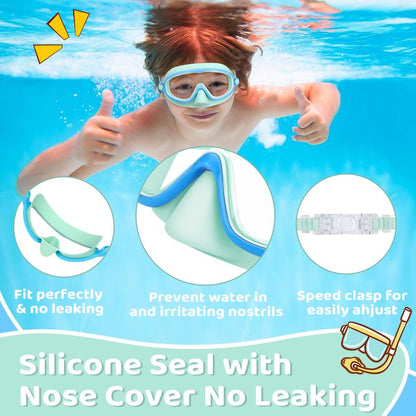 🏊‍♀️Último día, 2x1 en la compra de gafas de natación HD infantiles con marco grande, impermeables y antivaho.🏊‍♀️
