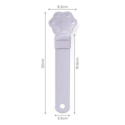 🎉 Cuchara Extensible para Snacks de Gato con Forma de Patita | Alimentador sin Desperdicios para Mascotas 🎉