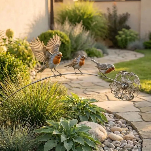 🏆Oferta por Tiempo Limitado 49% DE DESCUENTO 💥🕊️Estaca de Jardín de Petirrojo