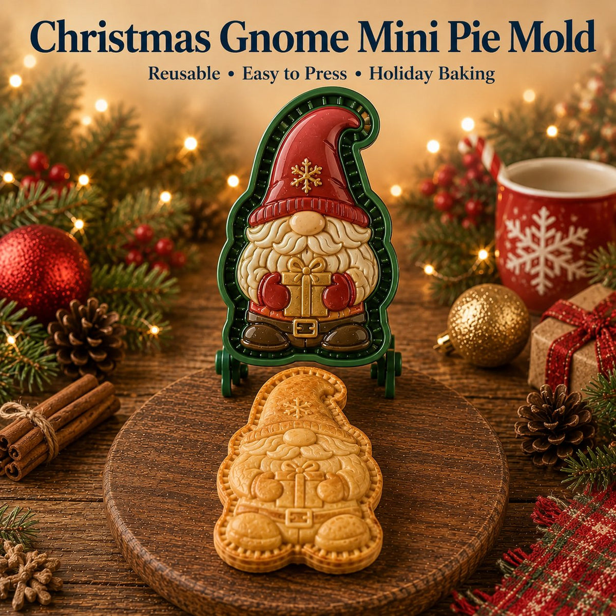 🔥Only $7.99 Last Day Promotion!✨ 🎄16-Design Christmas Mini Pie Mold Collection 🥧