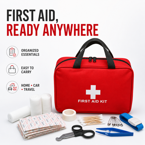 160 Piece Waterproof First Aid Kit for Emergencies