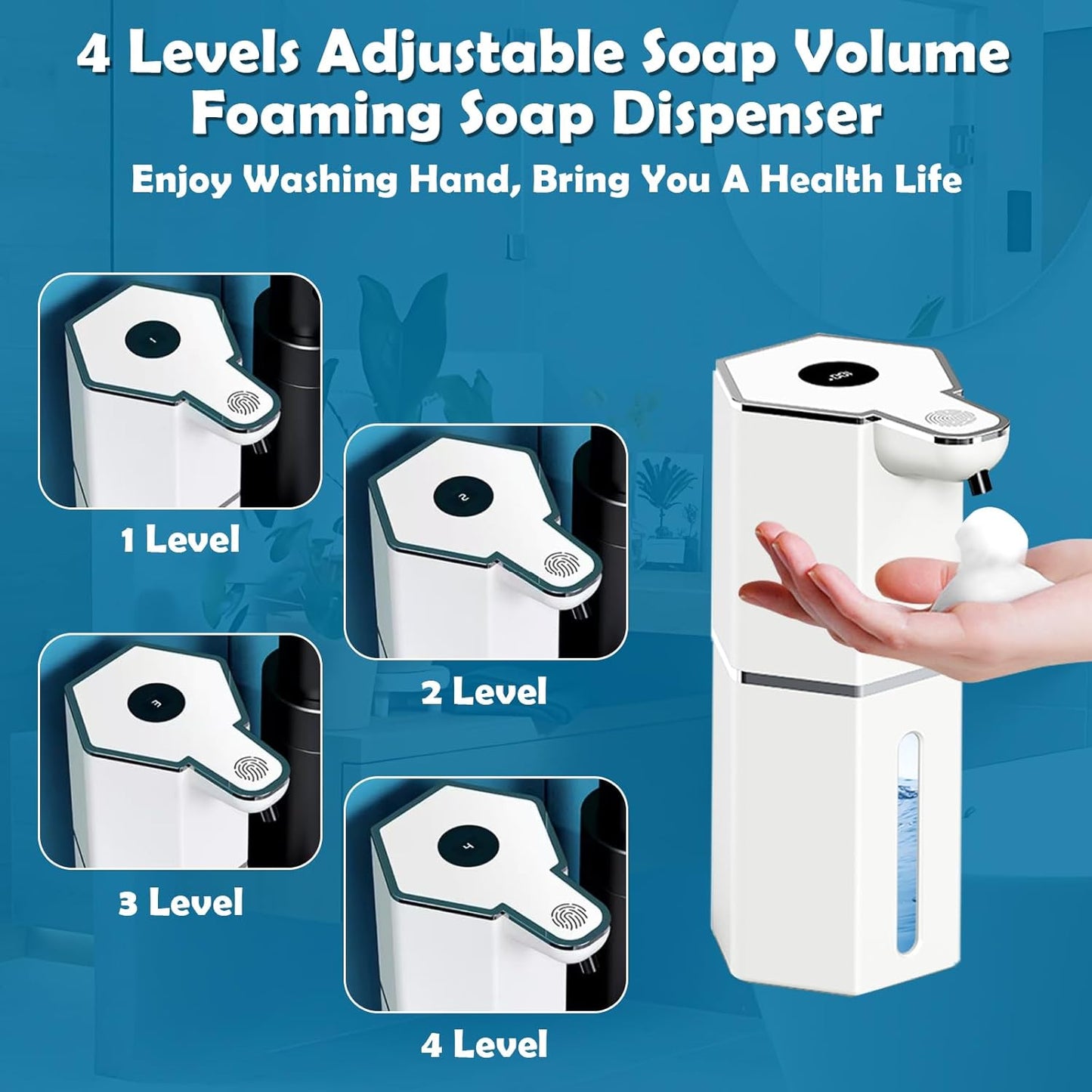 Automatic foaming soap dispenser