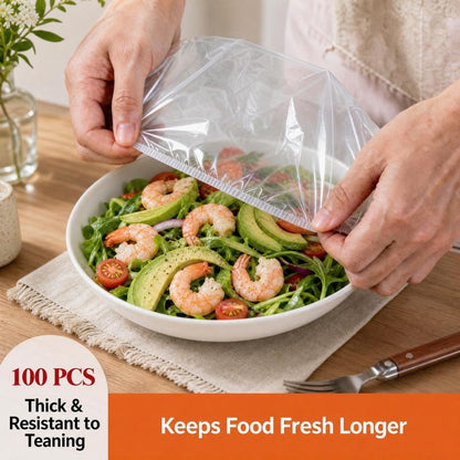 🔥LAST DAY SALE 50% OFF-100Pcs Medium Reusable Elastic Plastic Bowl Covers - Kitchen Bread Proofing,