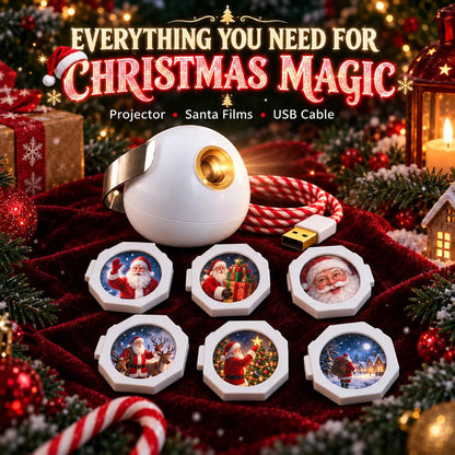 ⏳ Last Day 49% OFF – 🎅 Santa Beam Christmas Car Projector | USB-Powered Holiday Light with 6 Festive Santa Films ✨