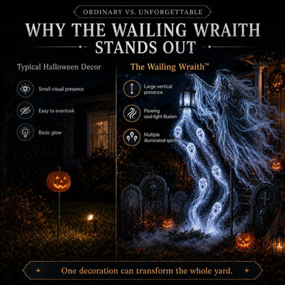 💀Wailing Wraith Lighted Halloween Yard Decoration (31.5*16in)