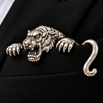 Luxury Sculpted Animal Brooch – Premium Statement Piece for Suits & Blazers