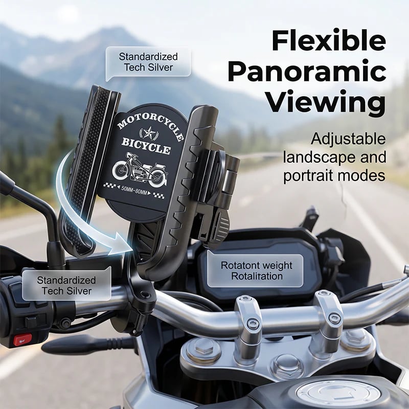 Bike Phone Mount – Secure Lock & One-Handed Quick Release