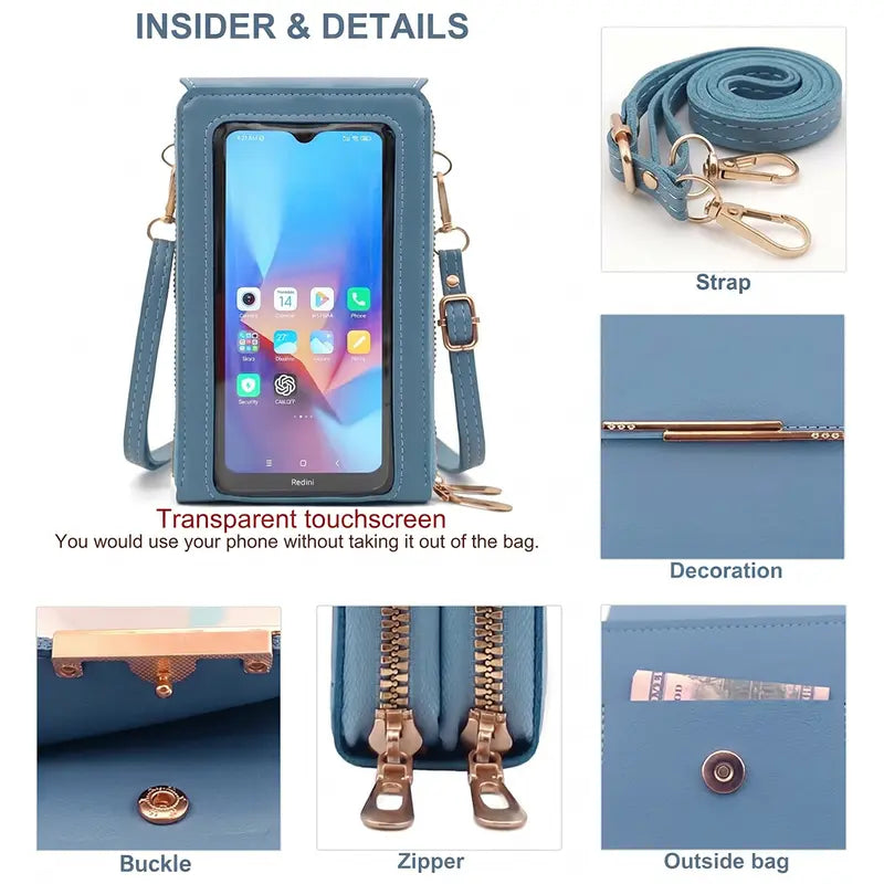 Women's Touch Screen Mobile Phone Bag