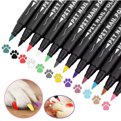 🐾 Dog Nail Polish Pen Washable Pet Nail Decorating Pen No‑bake